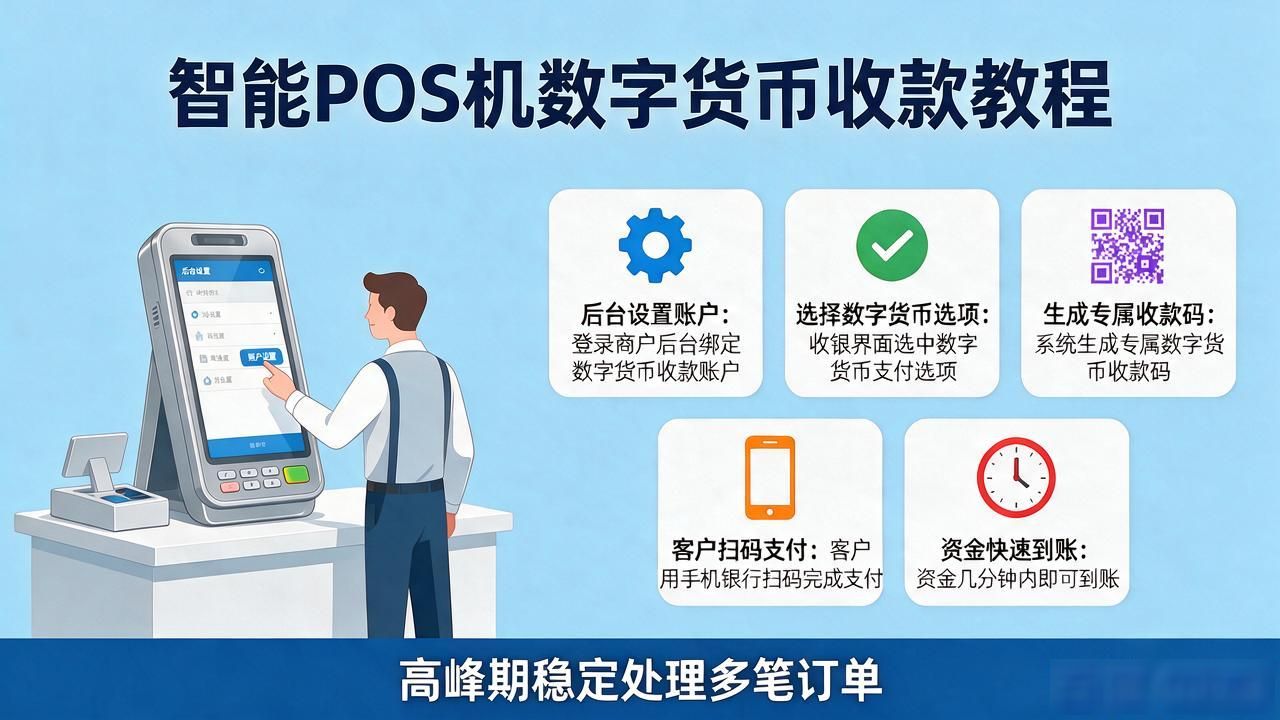 智能POS机怎么用数字货币收钱？手把手教你