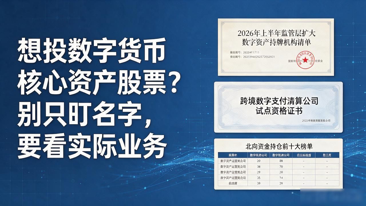 想投数字货币核心资产股票？别只盯名字，要看实际业务