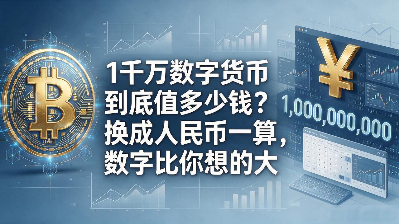 1千万数字货币到底值多少钱？换成人民币一算，数字比你想的大