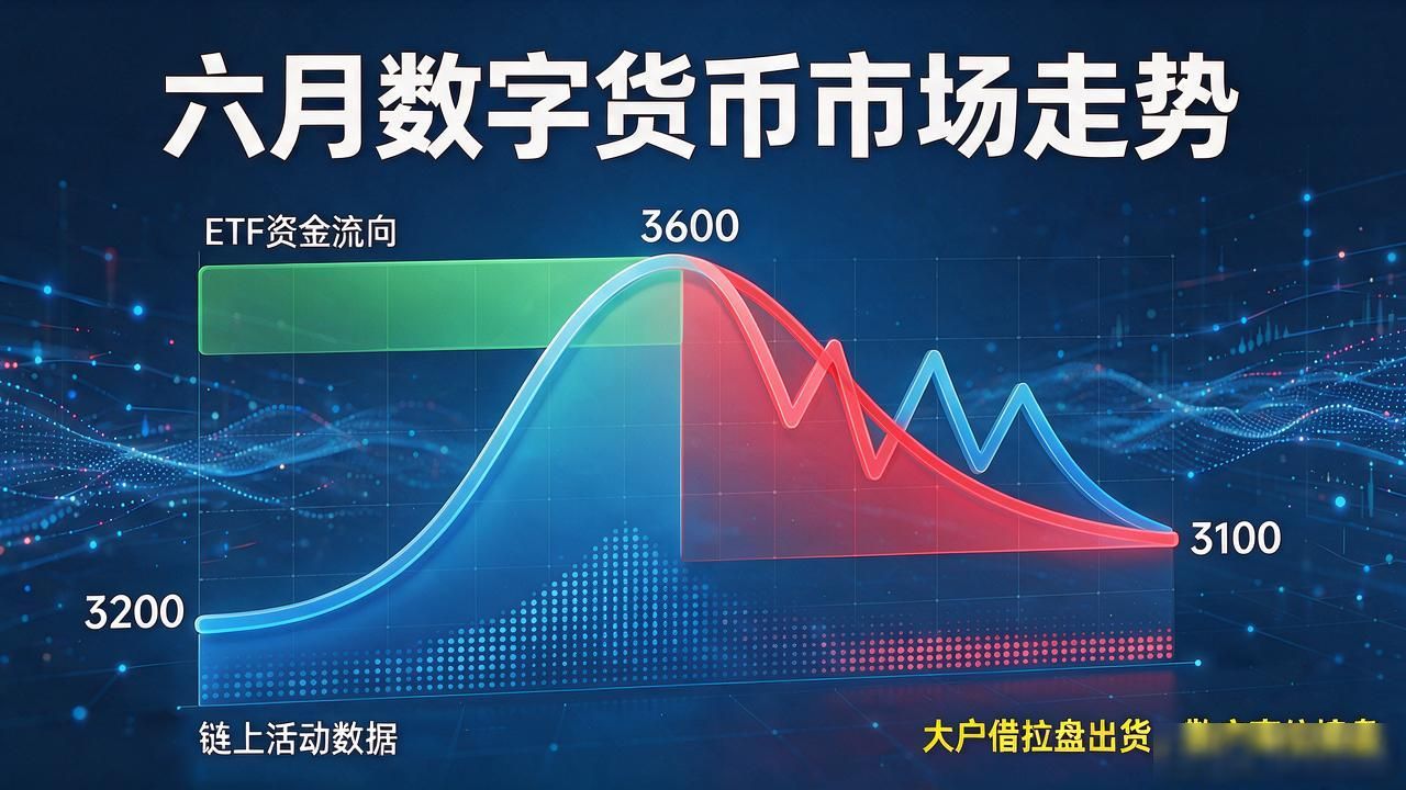 六月数字货币市场走势复盘，老币民都该盯这几个节点