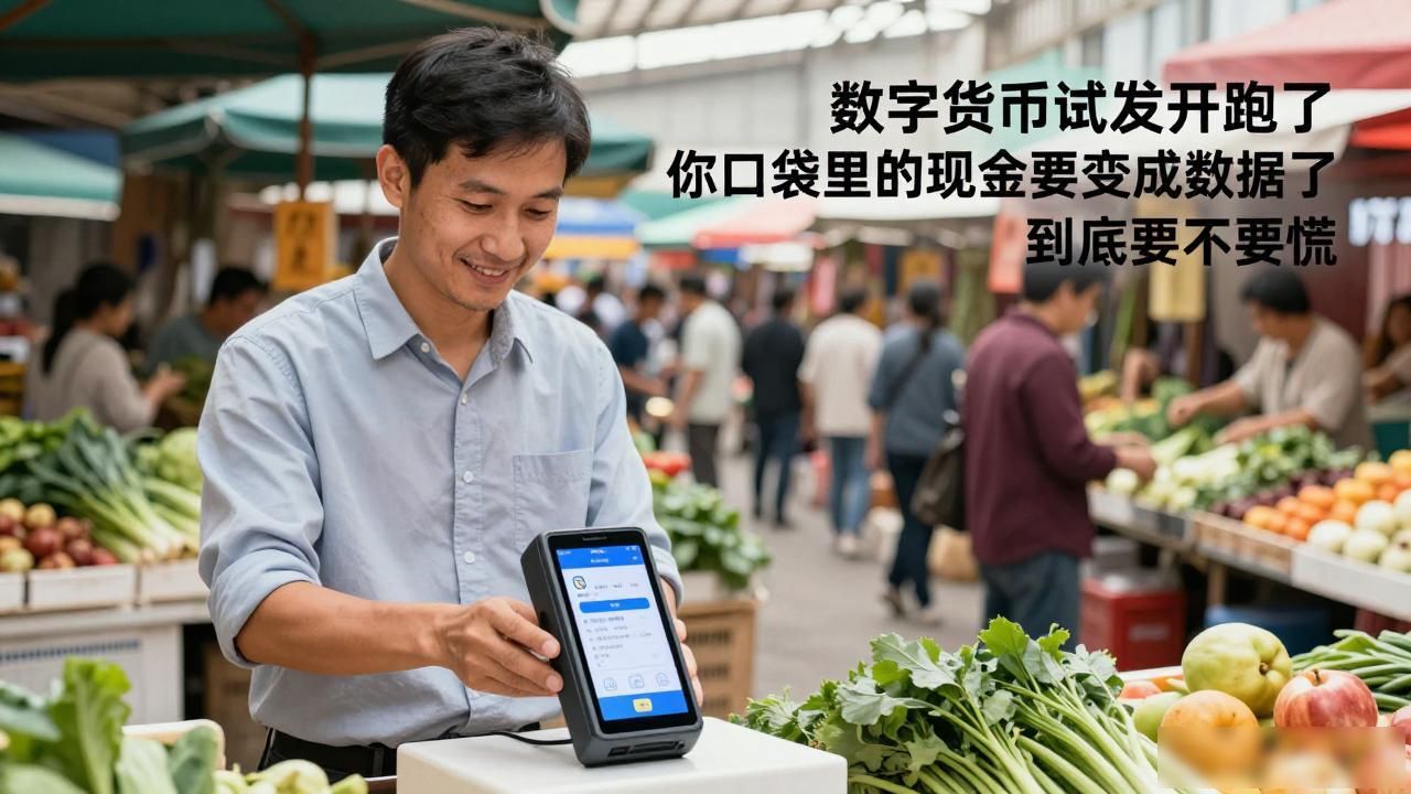 数字货币试发开跑了，你口袋里的现金要变成数据了，到底要不要慌