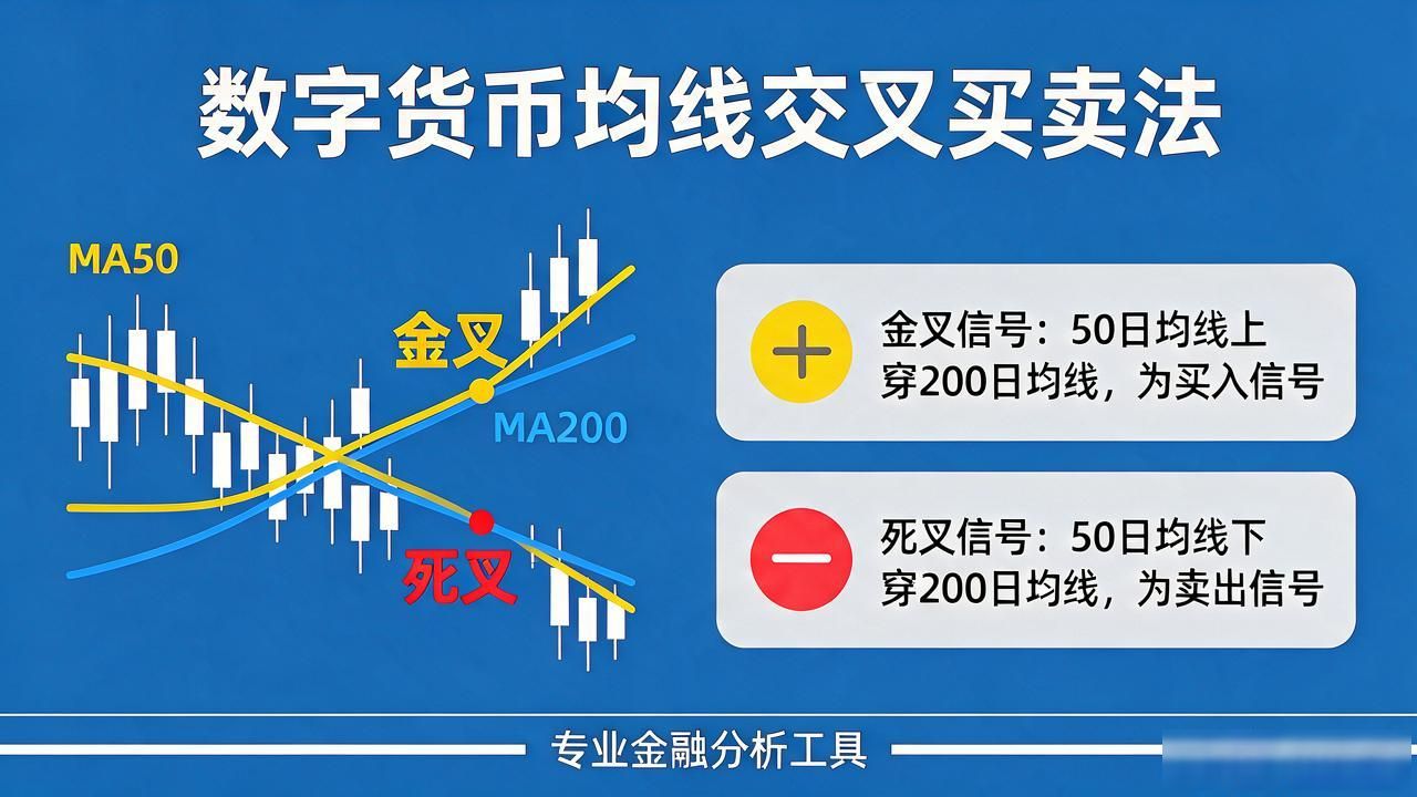 别再猜顶底了！数字货币交叉法教你两条线一交叉就知道买卖点