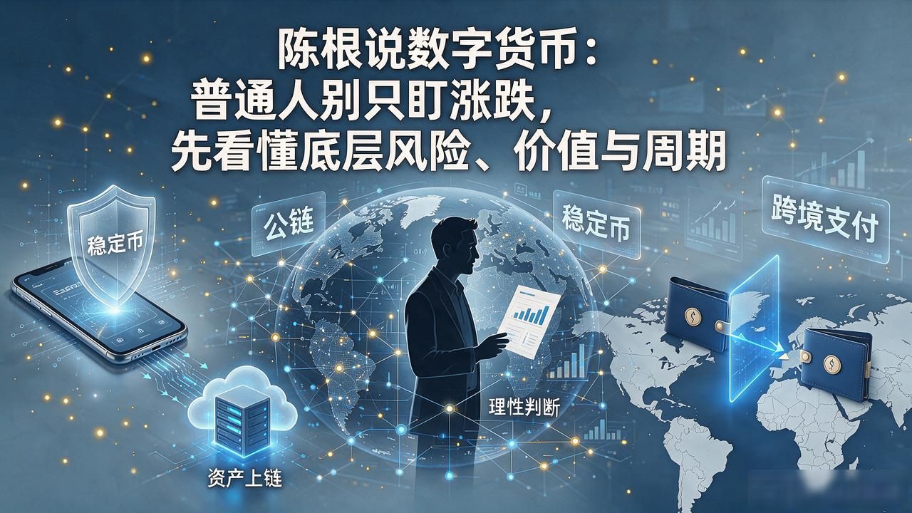 陈根说数字货币：普通人别只盯涨跌，先看懂底层风险、价值与周期