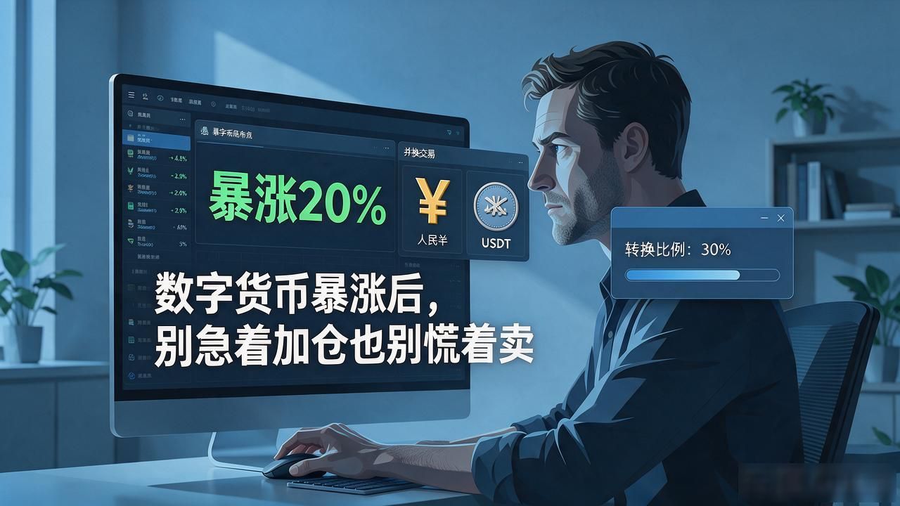 数字货币暴涨后，别急着加仓也别慌着卖