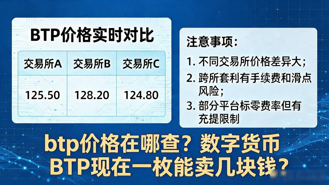 btp价格在哪查？数字货币BTP现在一枚能卖几块钱
