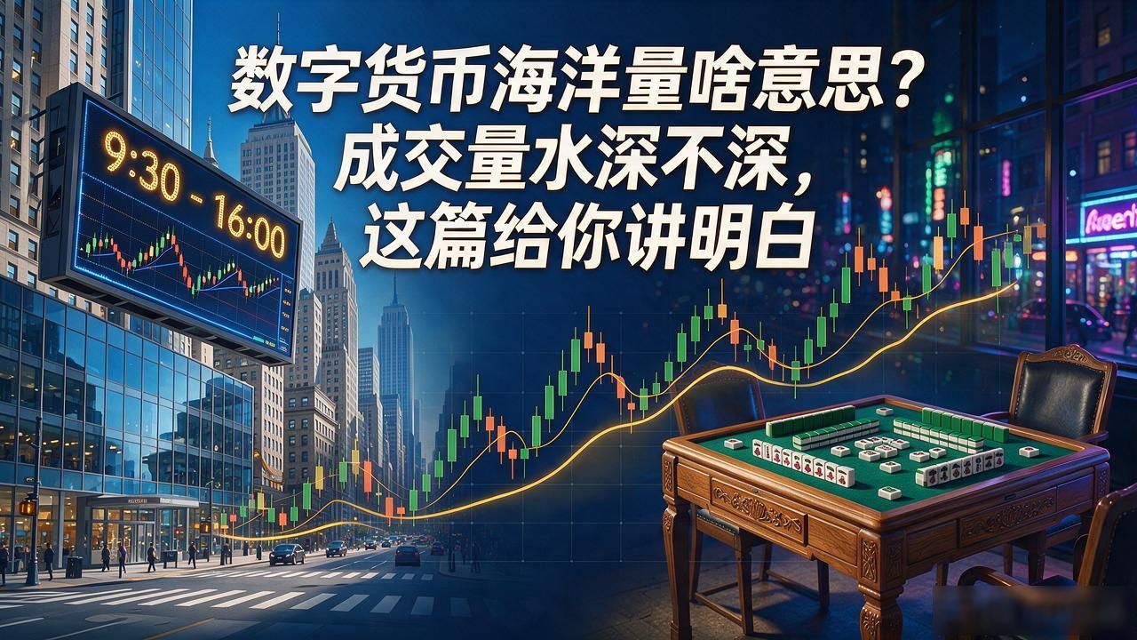 数字货币海洋量啥意思？成交量水深不深，这篇给你讲明白