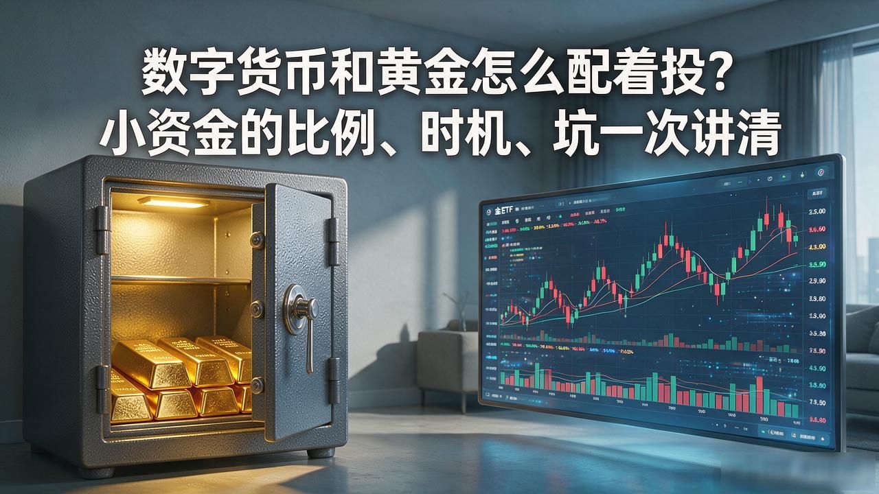 数字货币和黄金怎么配着投？小资金的比例、时机、坑一次讲清