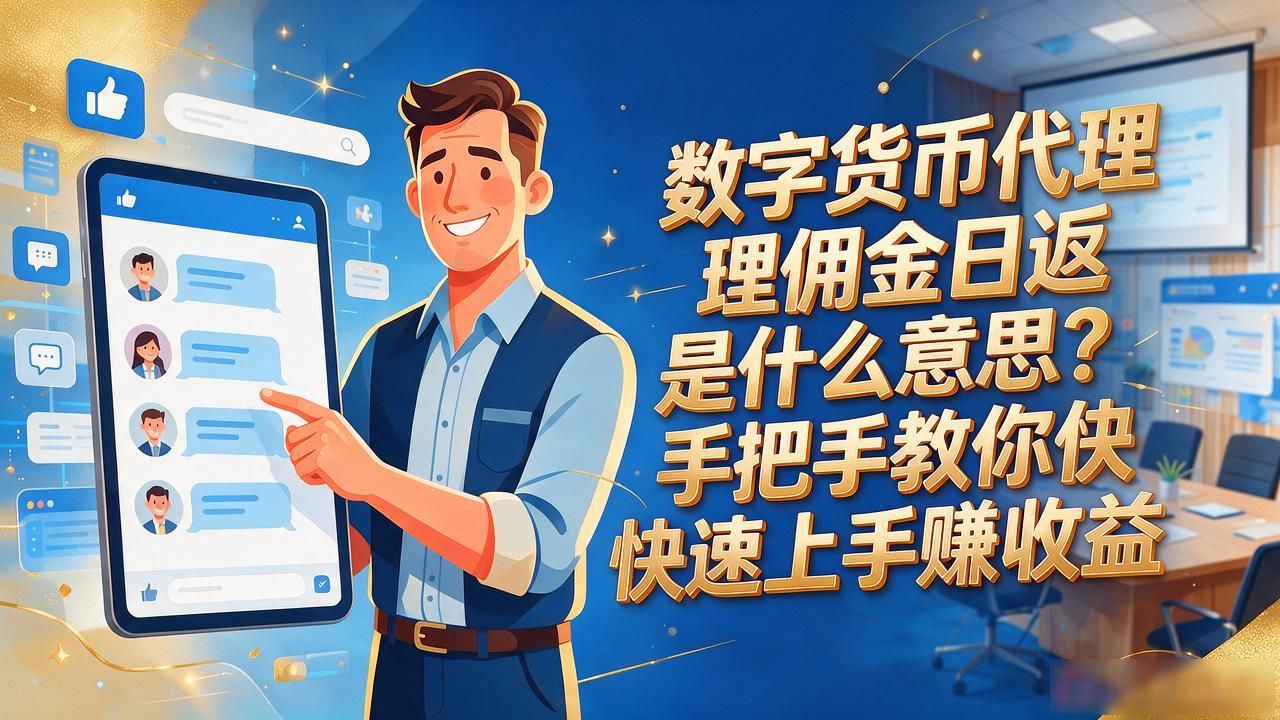 数字货币代理佣金日返是什么意思？手把手教你快速上手赚收益